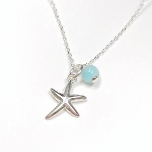 925 sterling silver starfish necklace